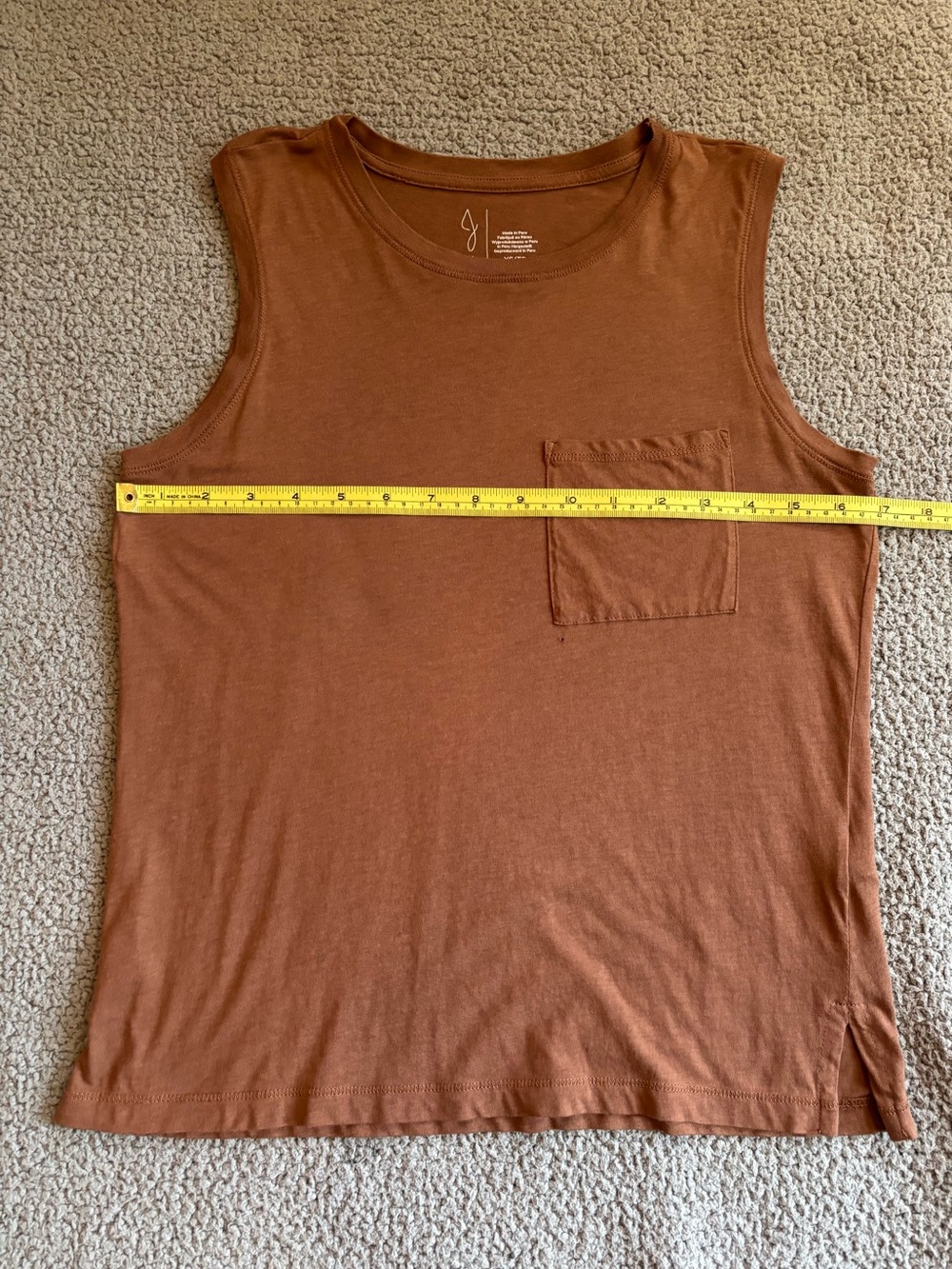 Cute Joie One Pocket Tank Top (Dusty Rose) - Picture 3 of 8